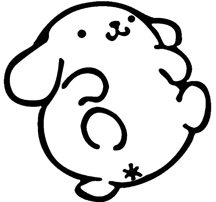 Çocuklar İçin Pompompurin Boyama Sayfaları 
