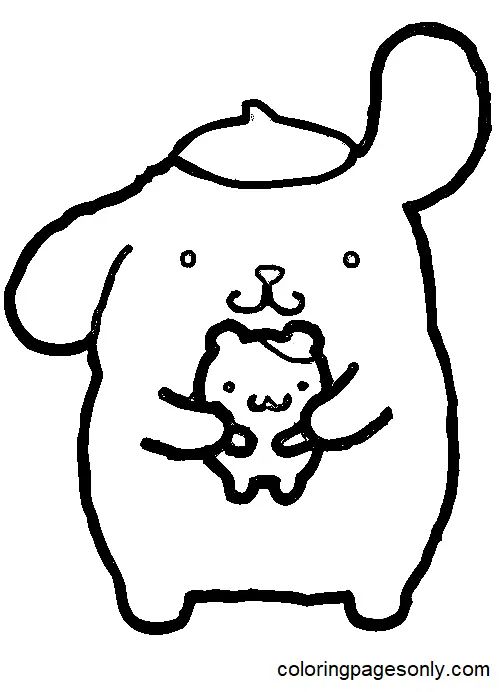 Çocuklar İçin Pompompurin Boyama Sayfaları 