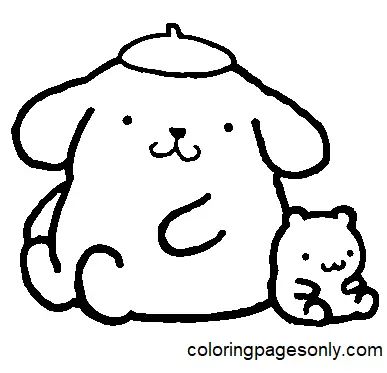 Çocuklar İçin Pompompurin Boyama Sayfaları 
