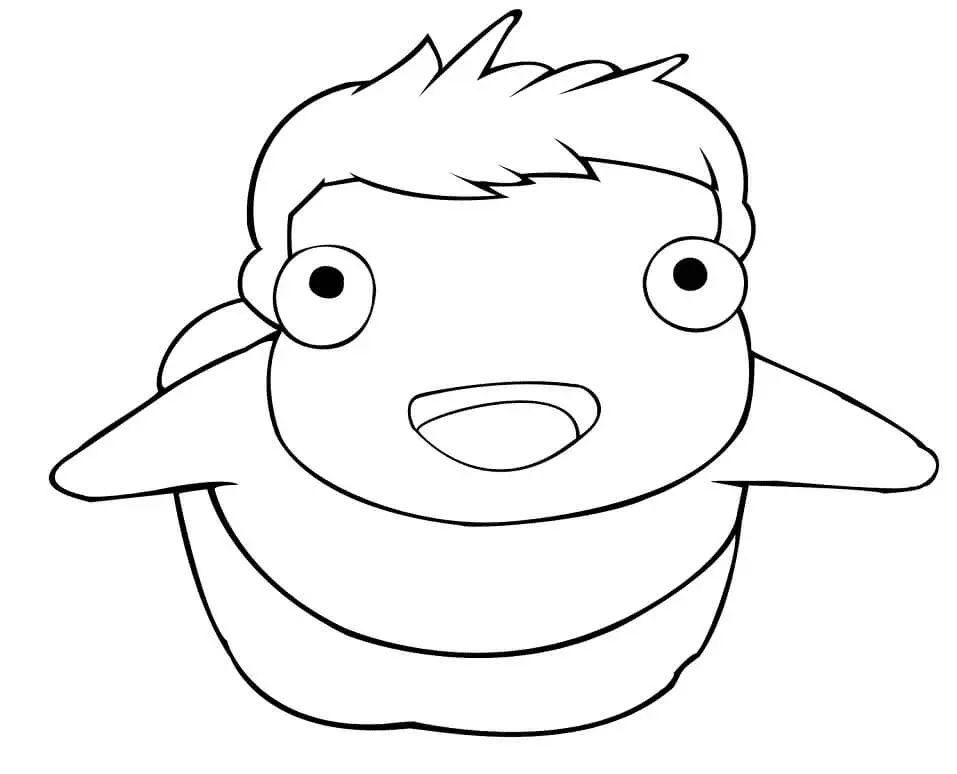 Çocuklar İçin Ponyo Boyama Sayfaları 