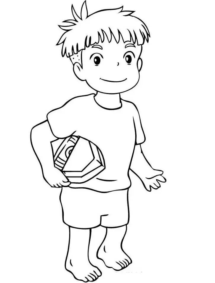 Çocuklar İçin Ponyo Boyama Sayfaları 