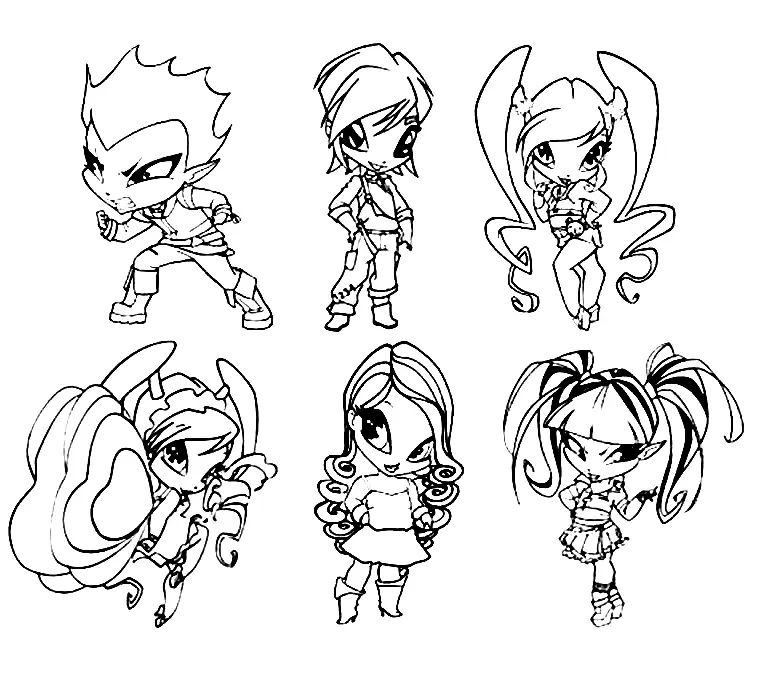 Çocuklar İçin Pop Pixie Boyama Sayfaları 