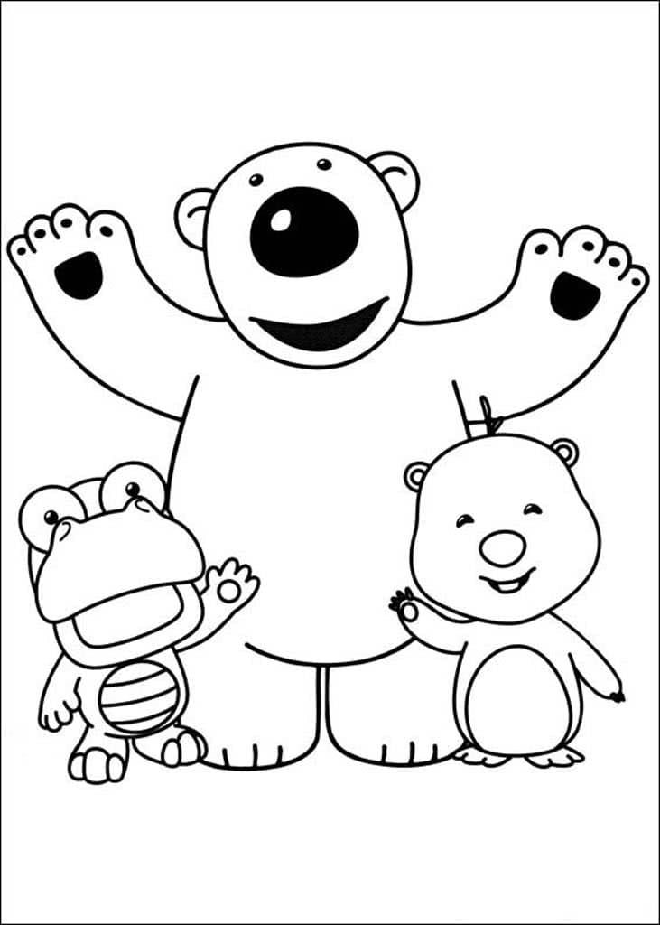 Çocuklar İçin Pororo Boyama Sayfaları 