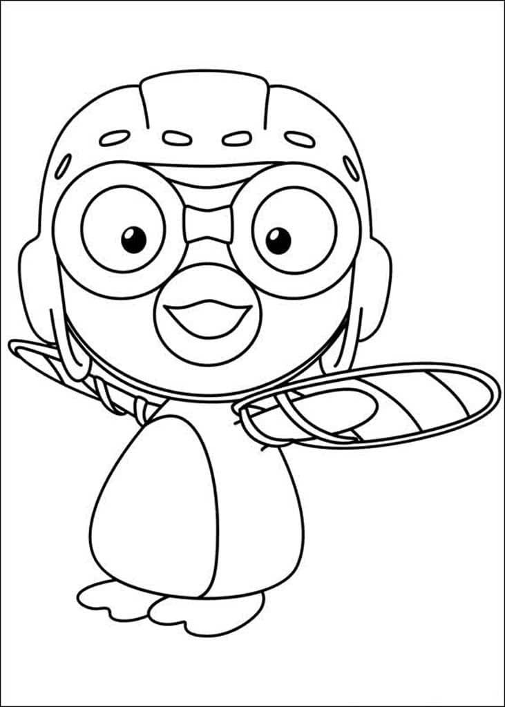 Çocuklar İçin Pororo Boyama Sayfaları 