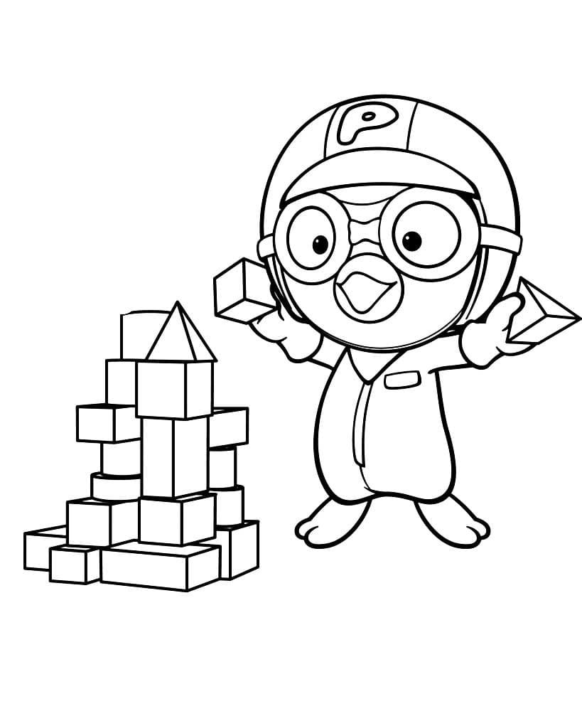 Çocuklar İçin Pororo Boyama Sayfaları 