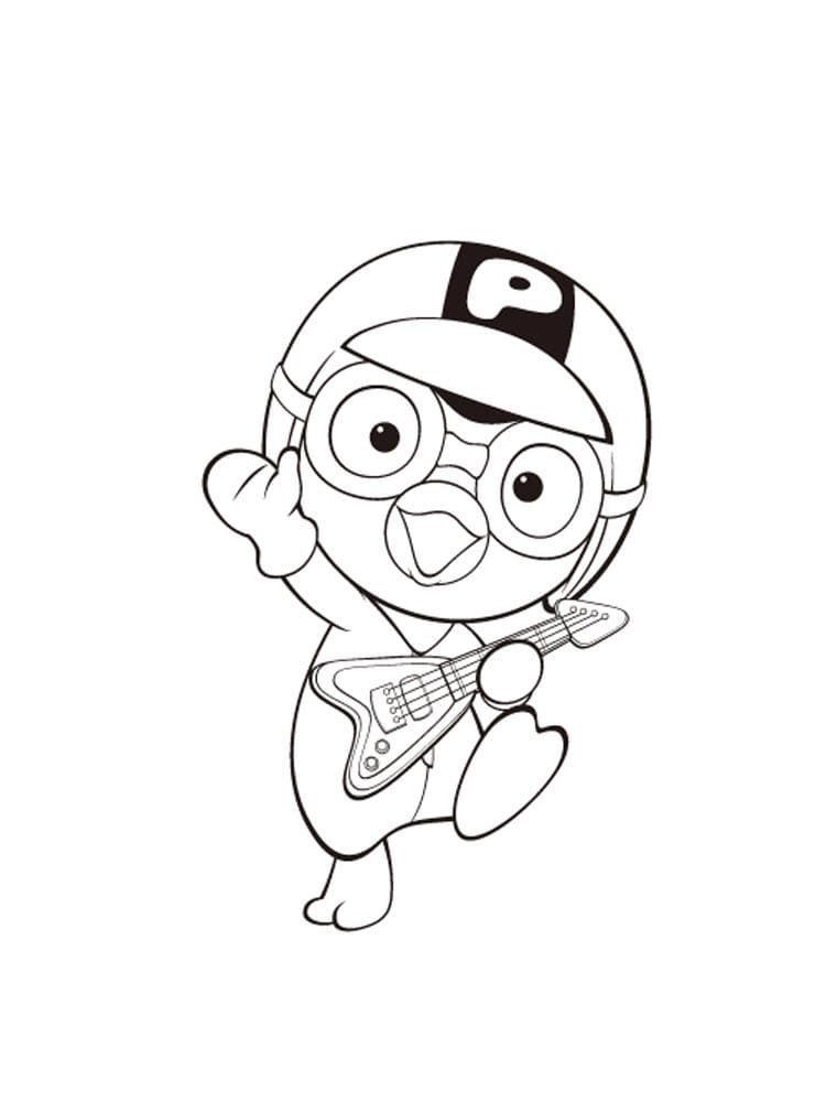 Çocuklar İçin Pororo Boyama Sayfaları 