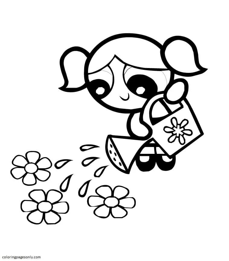 Çocuklar İçin Powerpuff Girls Boyama Sayfaları 