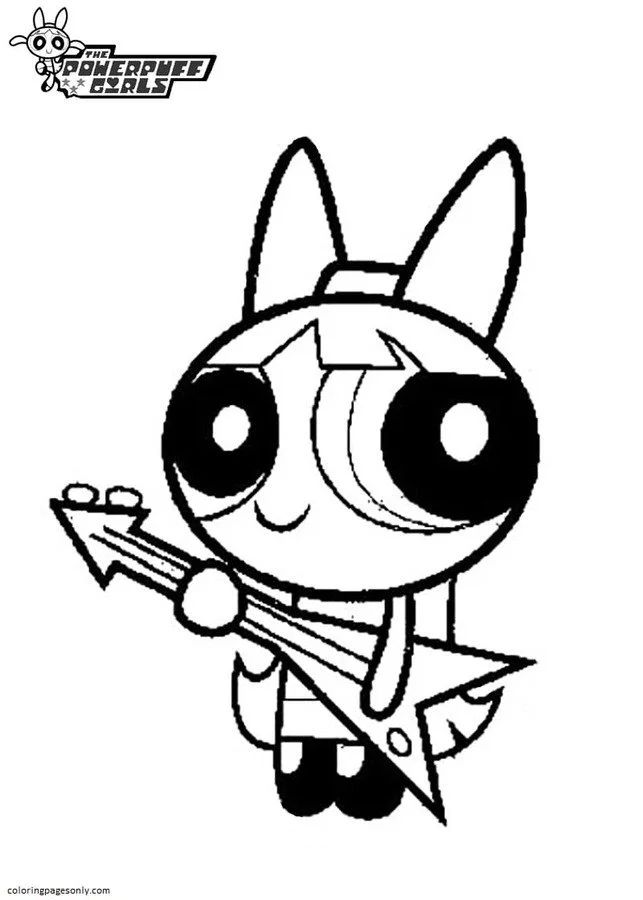 Çocuklar İçin Powerpuff Girls Boyama Sayfaları 