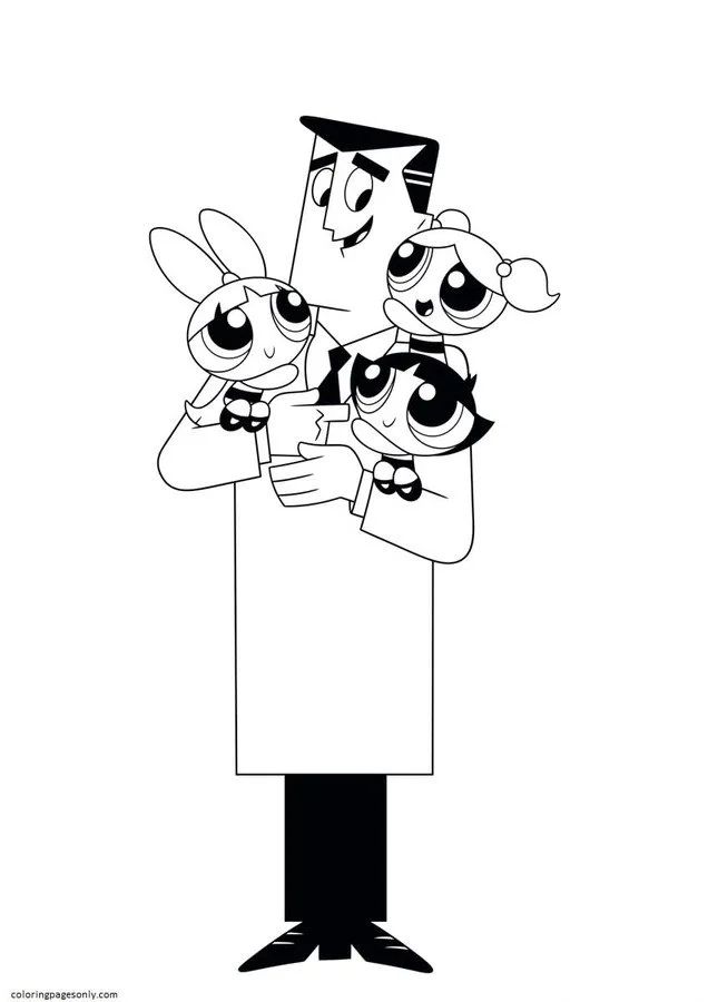 Çocuklar İçin Powerpuff Girls Boyama Sayfaları 