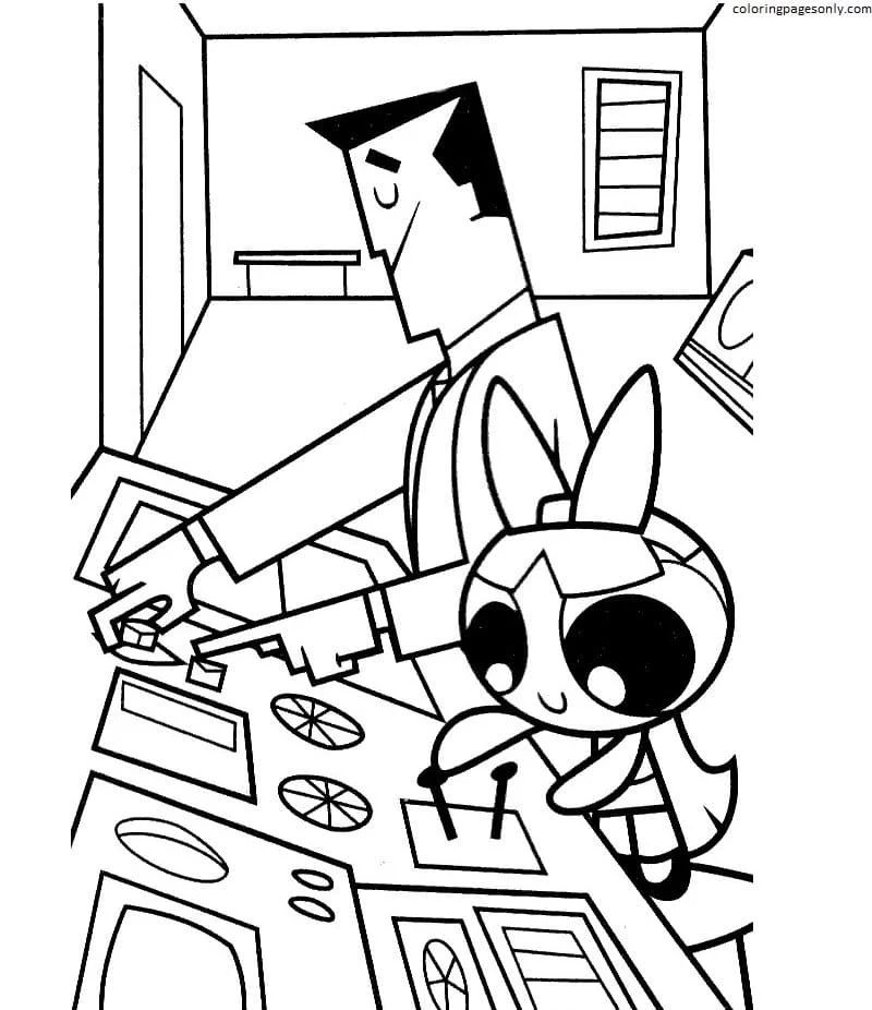 Çocuklar İçin Powerpuff Girls Boyama Sayfaları 