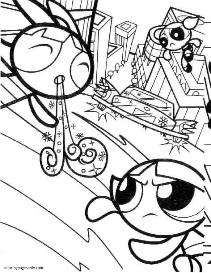 Çocuklar İçin Powerpuff Girls Boyama Sayfaları 