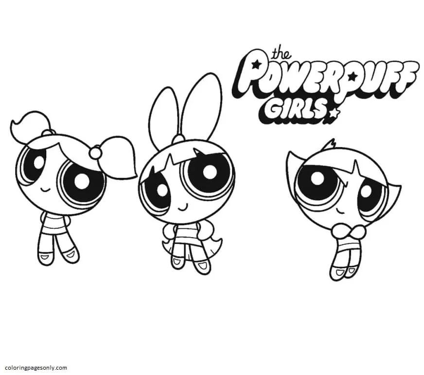 Çocuklar İçin Powerpuff Girls Boyama Sayfaları 