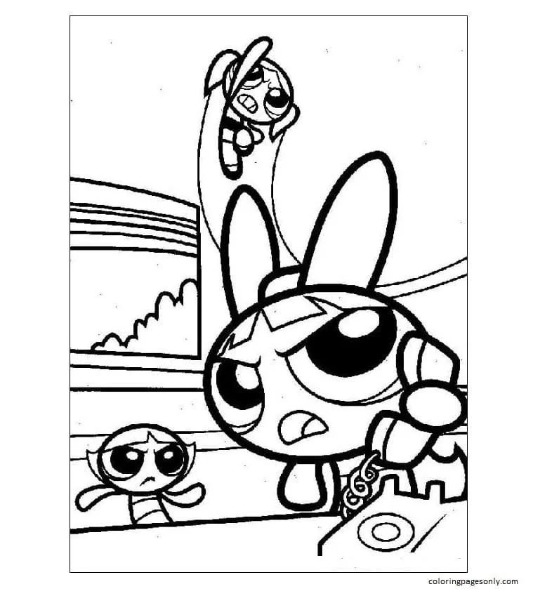 Çocuklar İçin Powerpuff Girls Boyama Sayfaları 