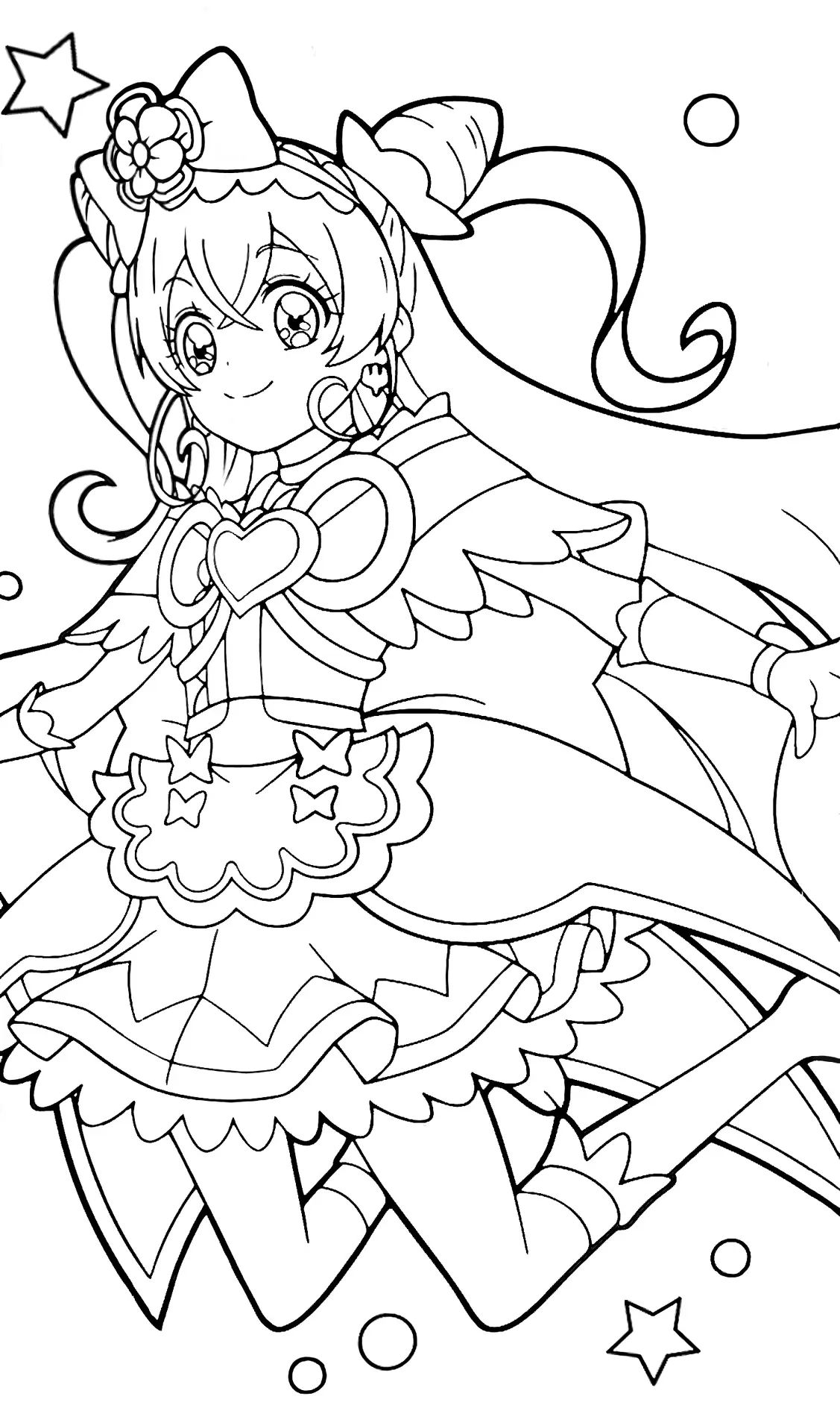 Çocuklar İçin precure Boyama Sayfaları 
