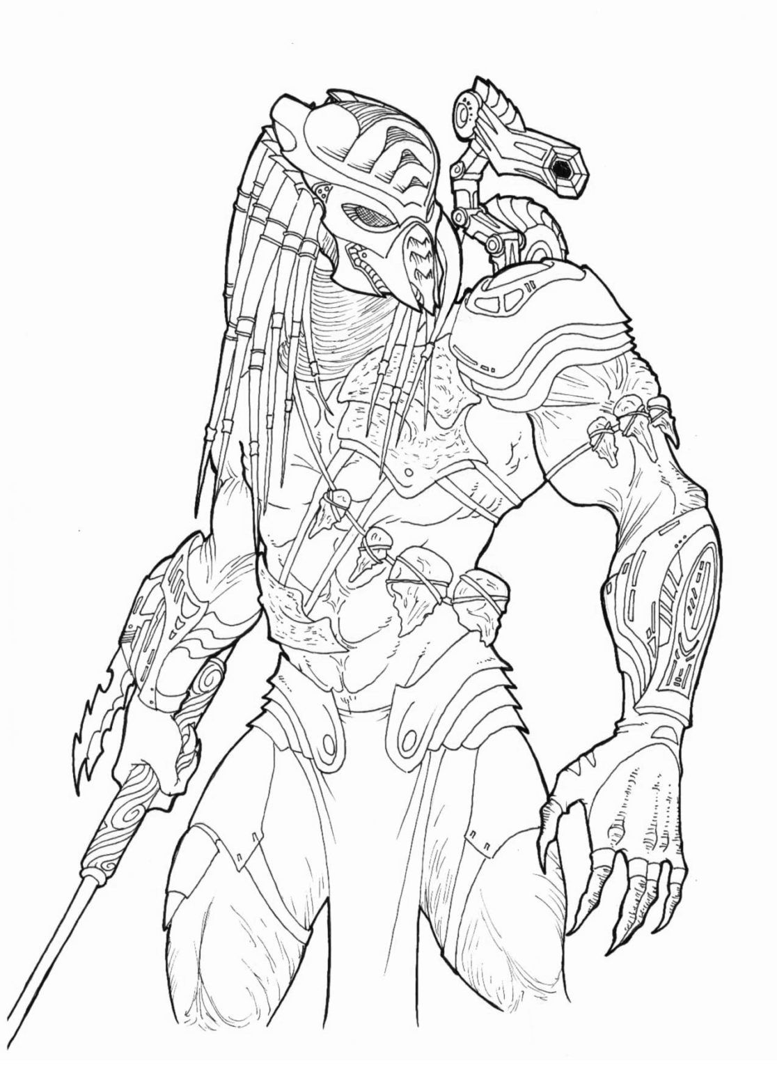 Çocuklar İçin Predator Boyama Sayfaları 