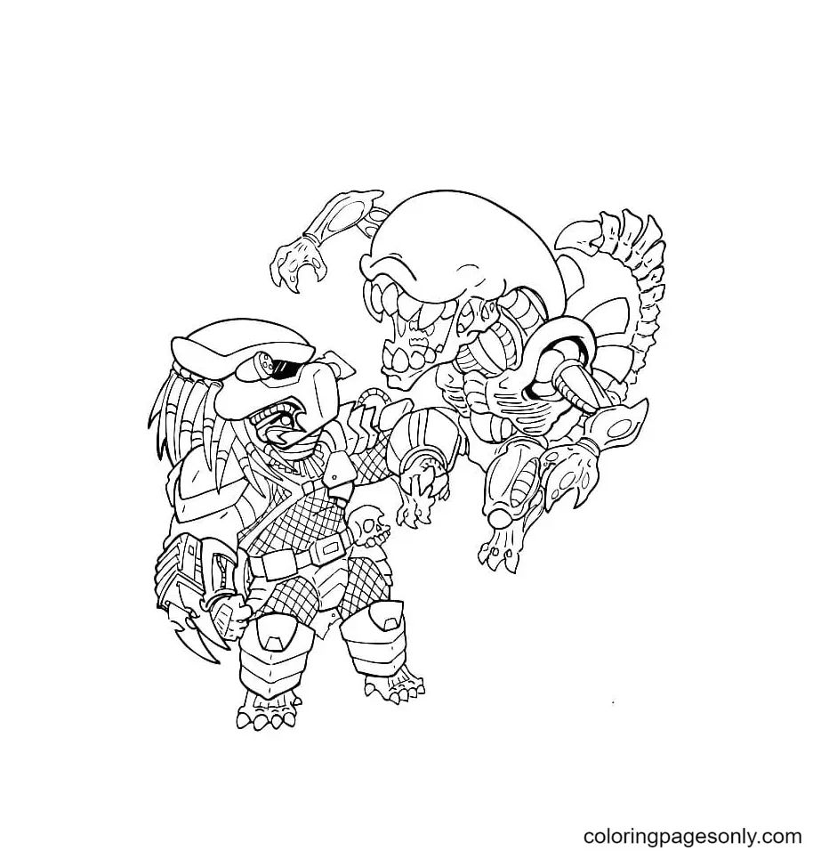 Çocuklar İçin Predator Boyama Sayfaları 