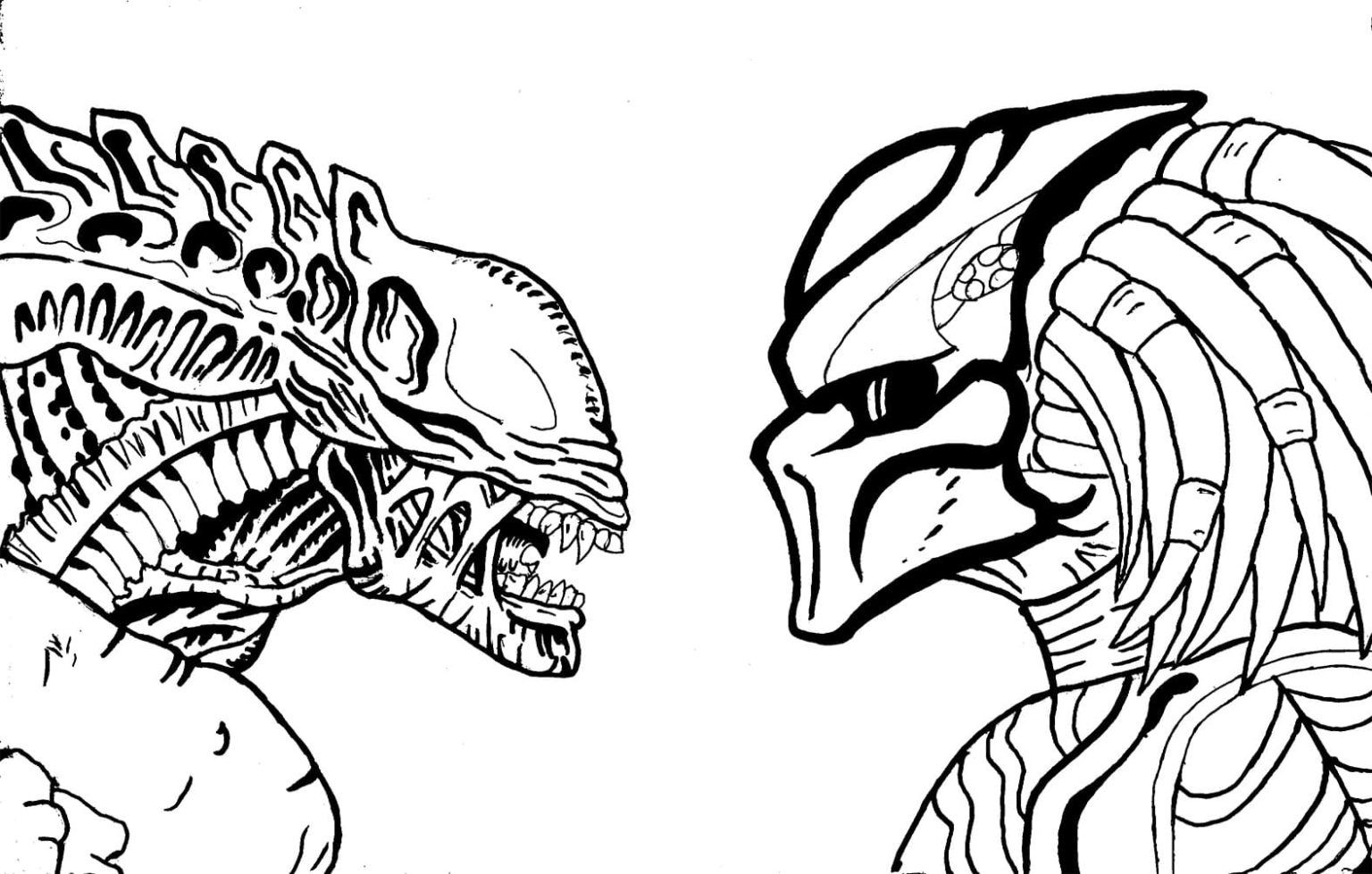 Çocuklar İçin Predator Boyama Sayfaları 