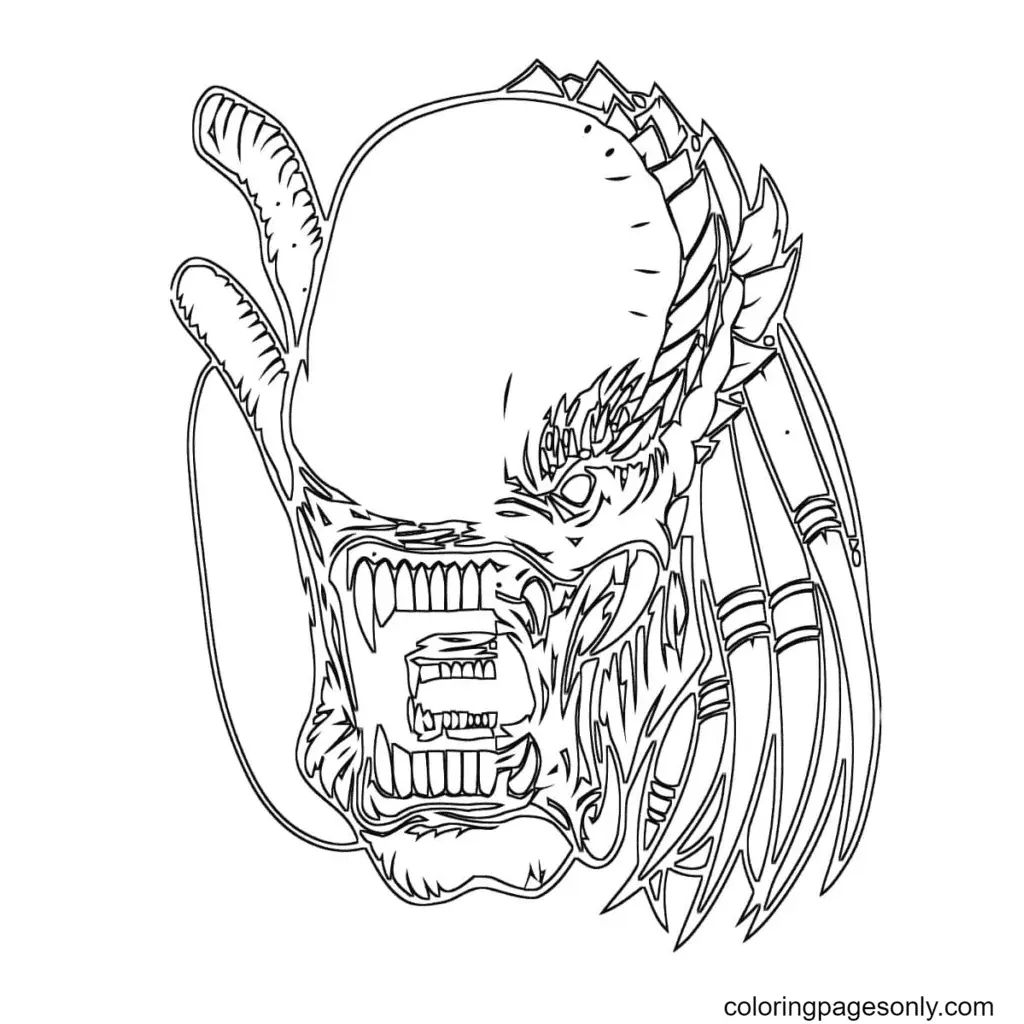 Çocuklar İçin Predator Boyama Sayfaları 