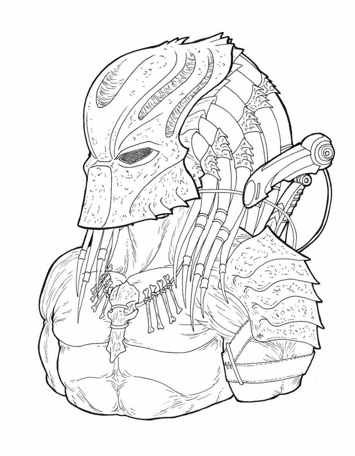 Çocuklar İçin Predator Boyama Sayfaları 