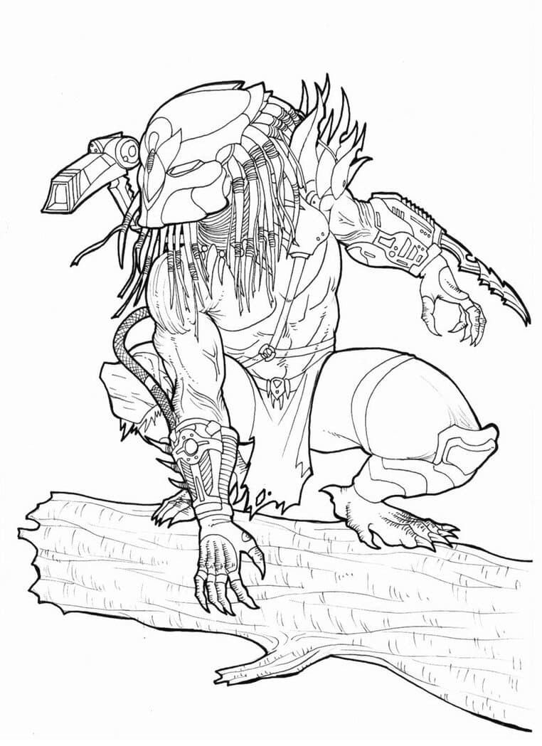 Çocuklar İçin Predator Boyama Sayfaları 