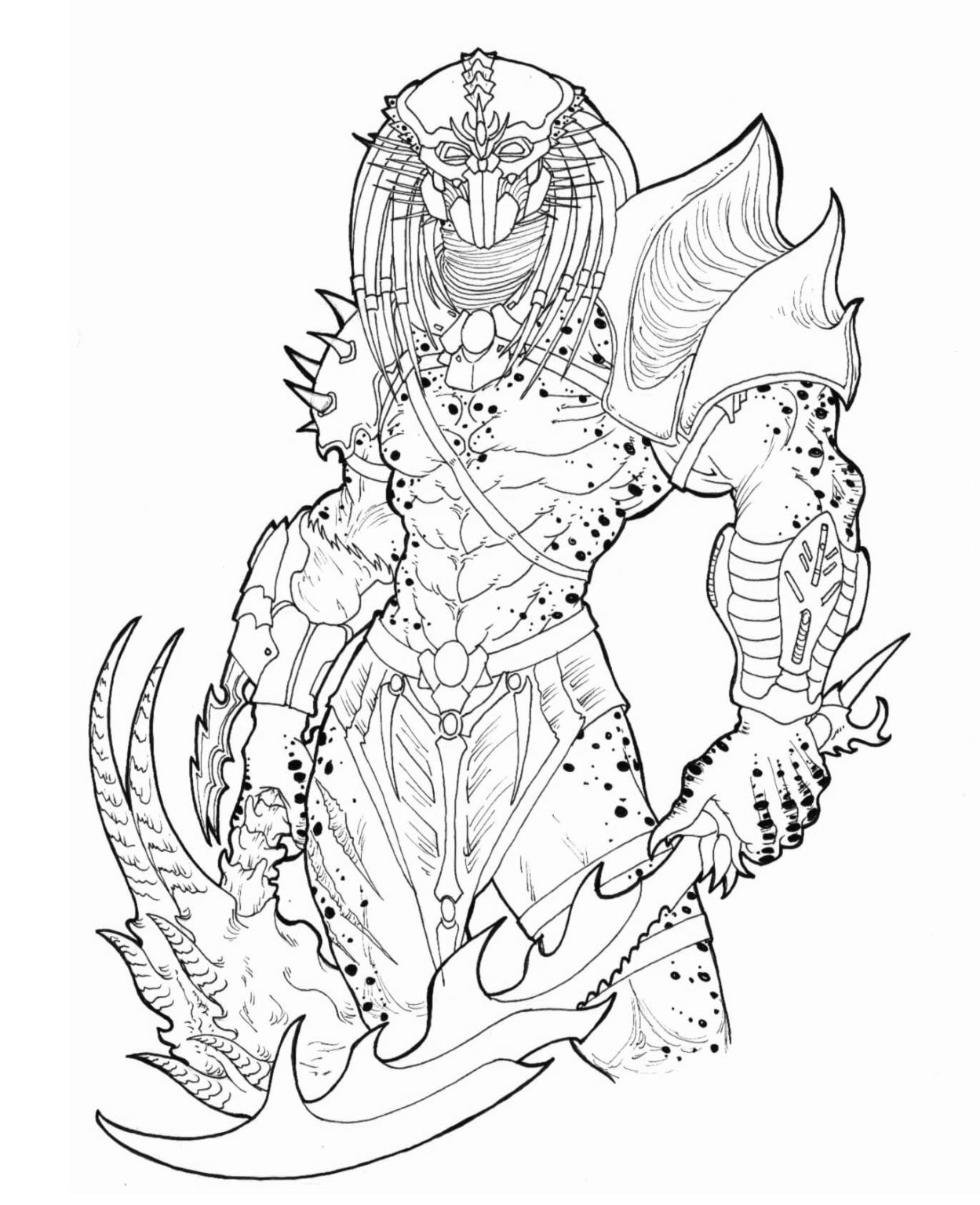 Çocuklar İçin Predator Boyama Sayfaları 