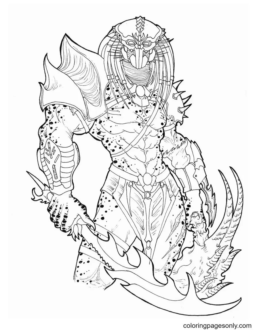 Çocuklar İçin Predator Boyama Sayfaları 