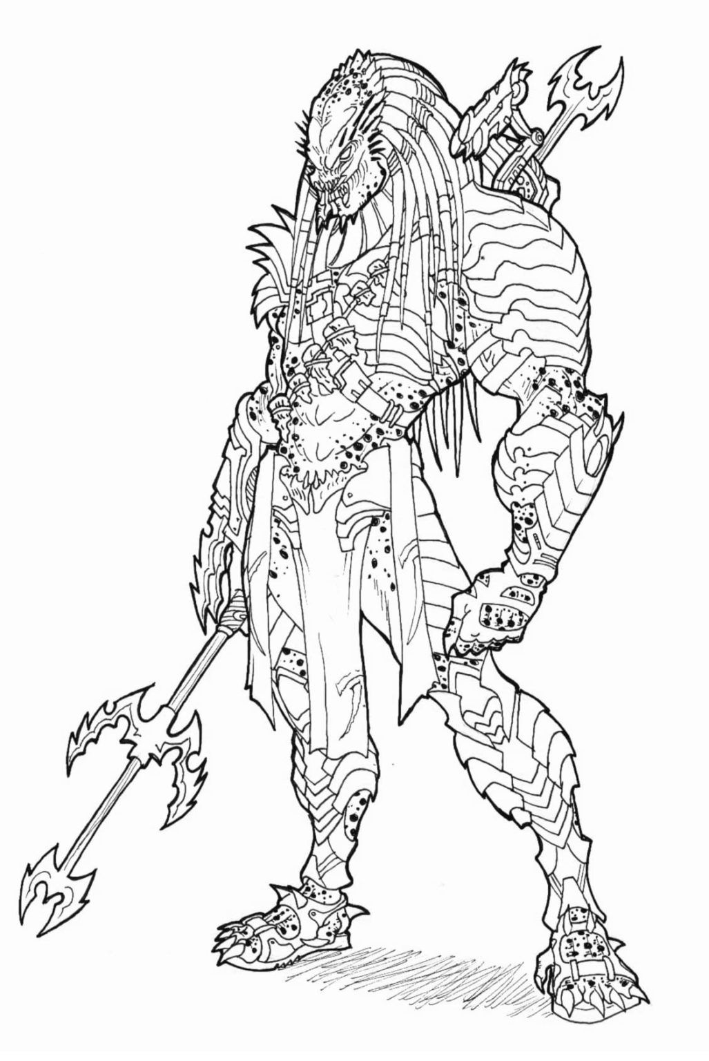 Çocuklar İçin Predator Boyama Sayfaları 