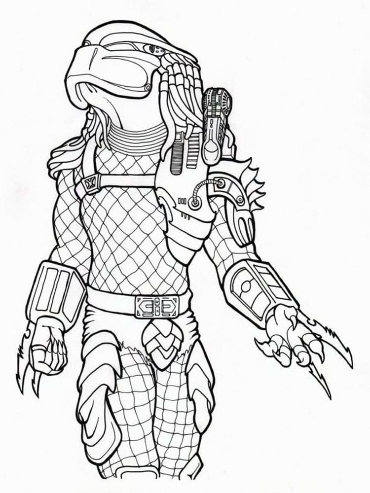 Çocuklar İçin Predator Boyama Sayfaları 