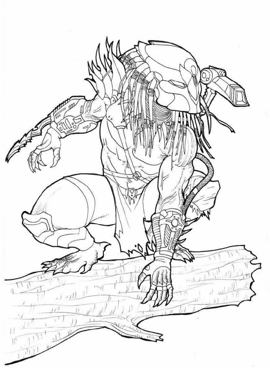 Çocuklar İçin Predator Boyama Sayfaları 