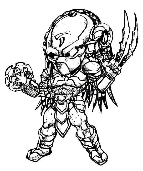 Çocuklar İçin Predator Boyama Sayfaları 