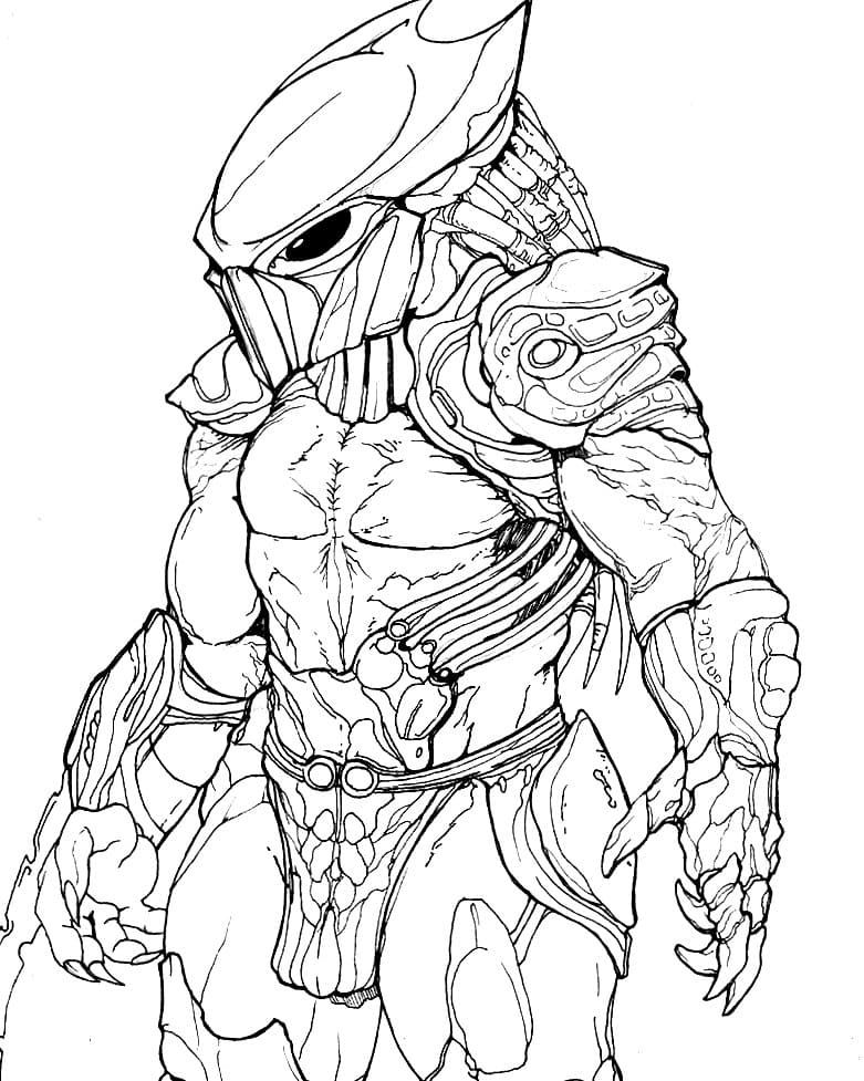 Çocuklar İçin Predator Boyama Sayfaları 