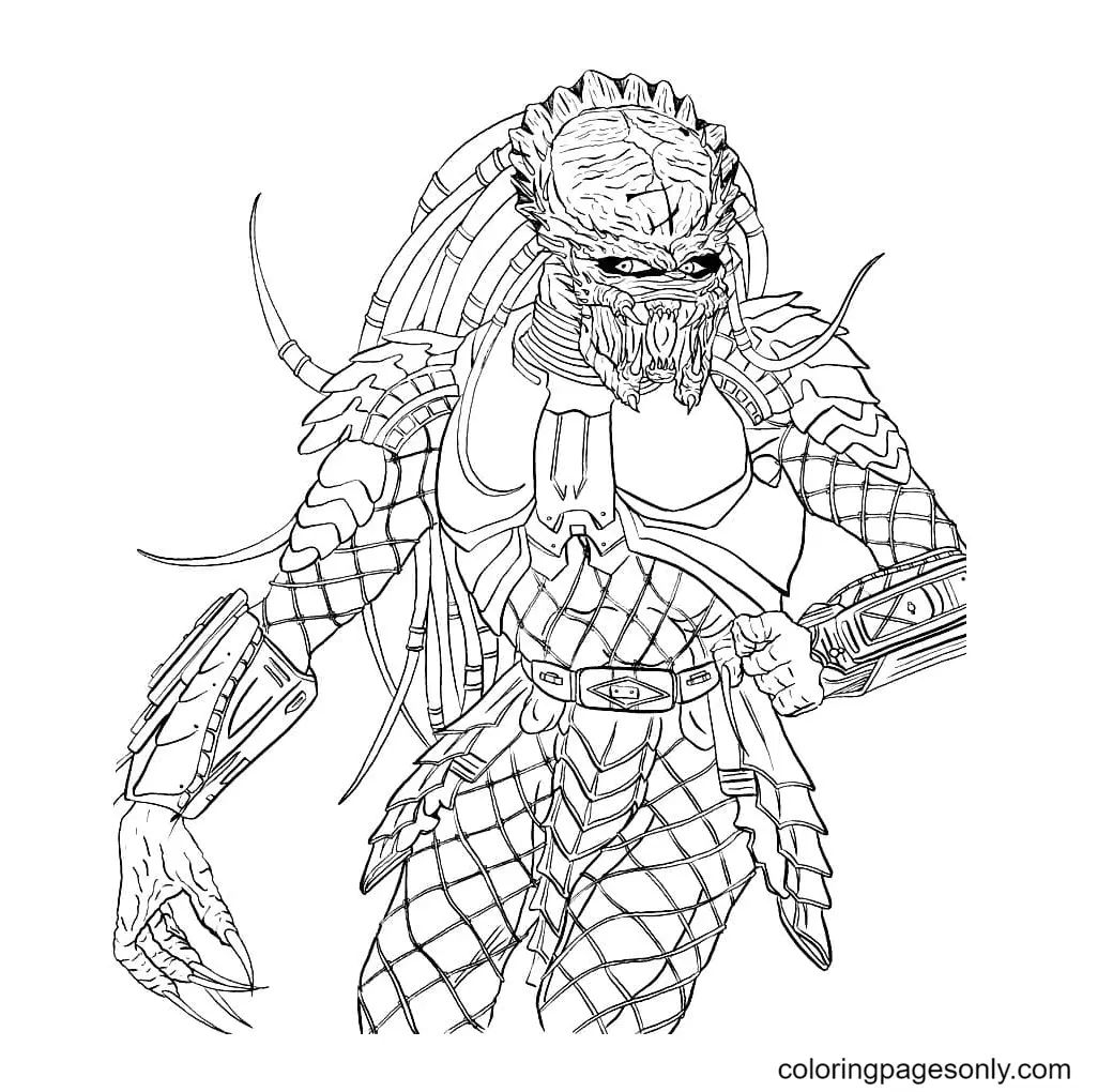 Çocuklar İçin Predator Boyama Sayfaları 