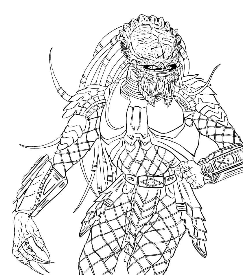 Çocuklar İçin Predator Boyama Sayfaları 