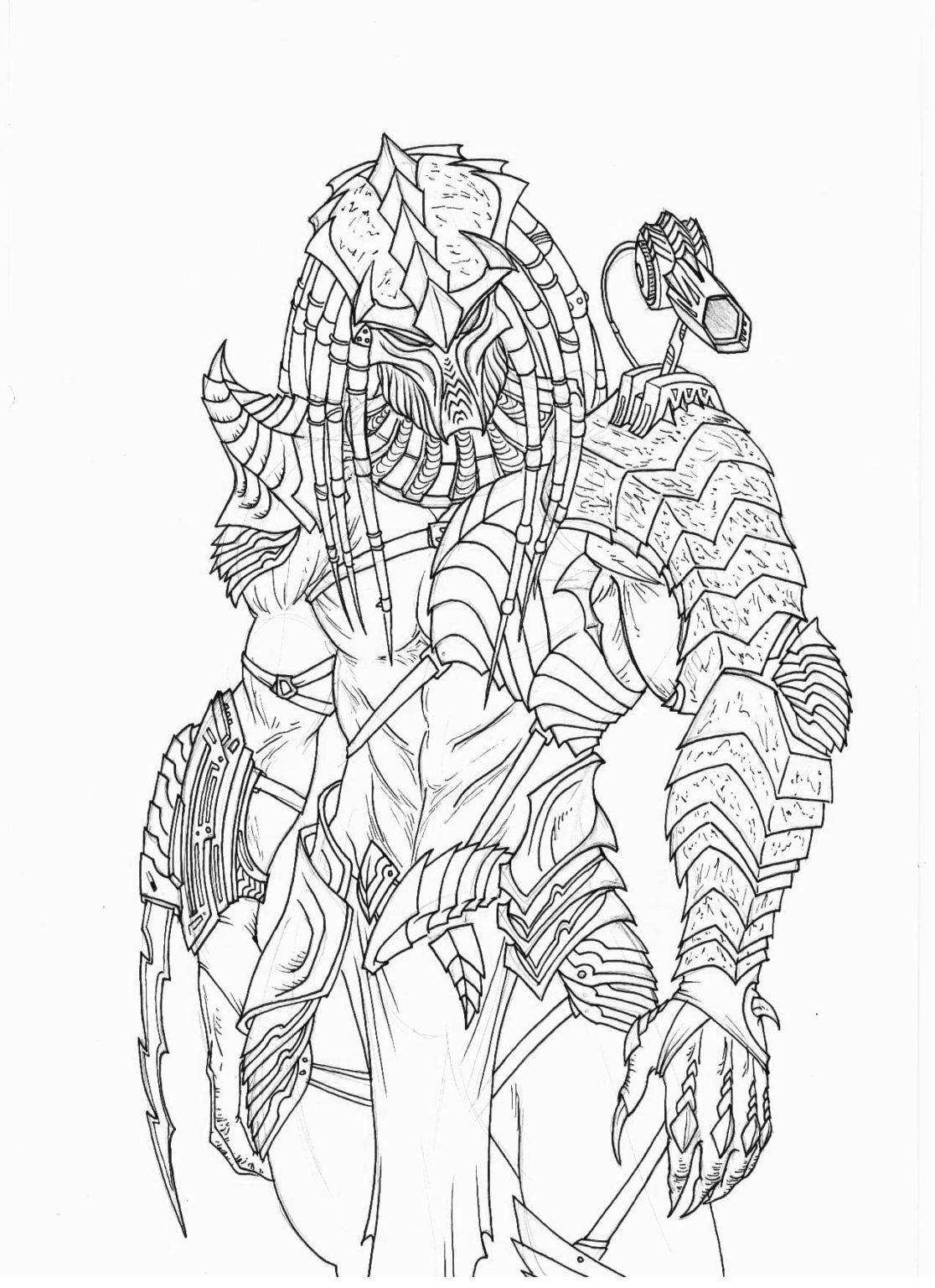 Çocuklar İçin Predator Boyama Sayfaları 
