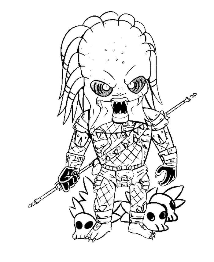 Çocuklar İçin Predator Boyama Sayfaları 