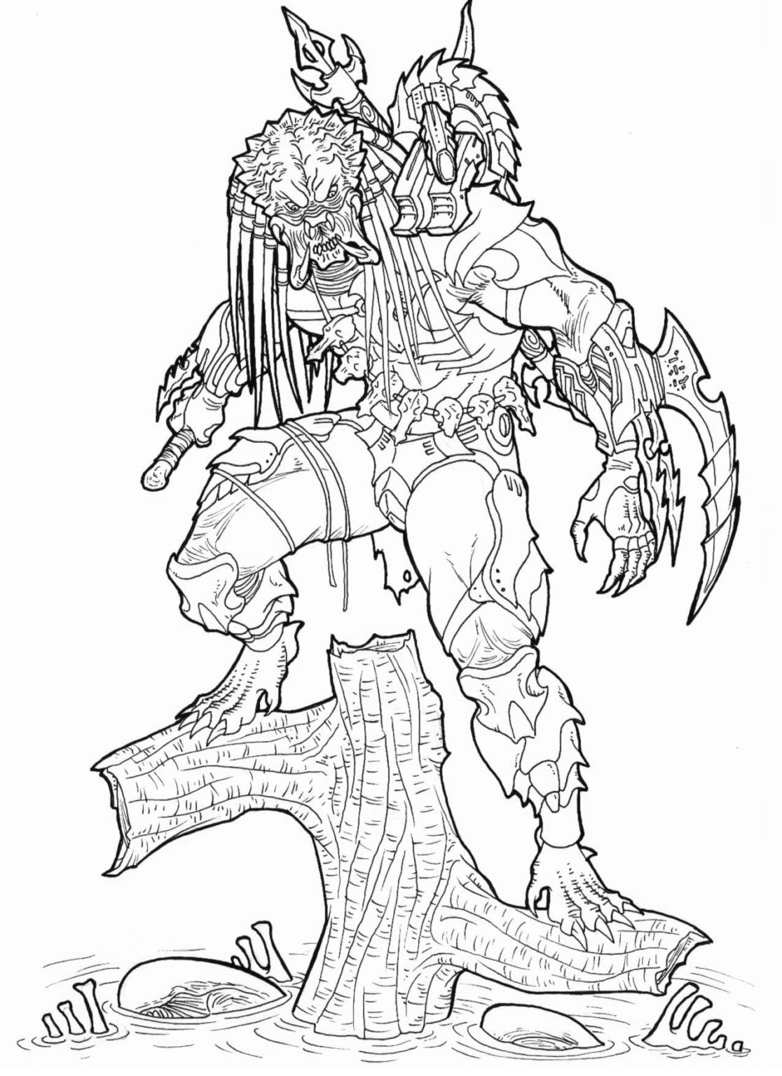 Çocuklar İçin Predator Boyama Sayfaları 