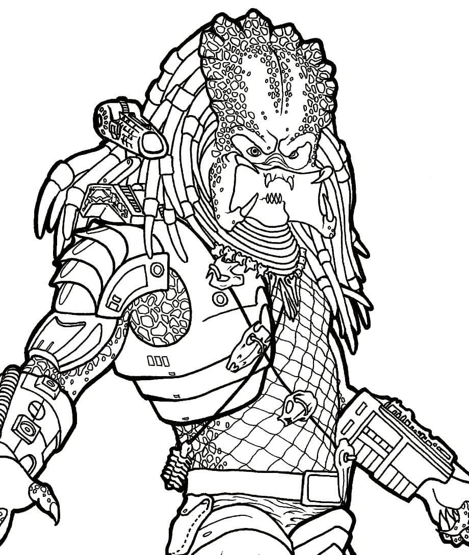 Çocuklar İçin Predator Boyama Sayfaları 