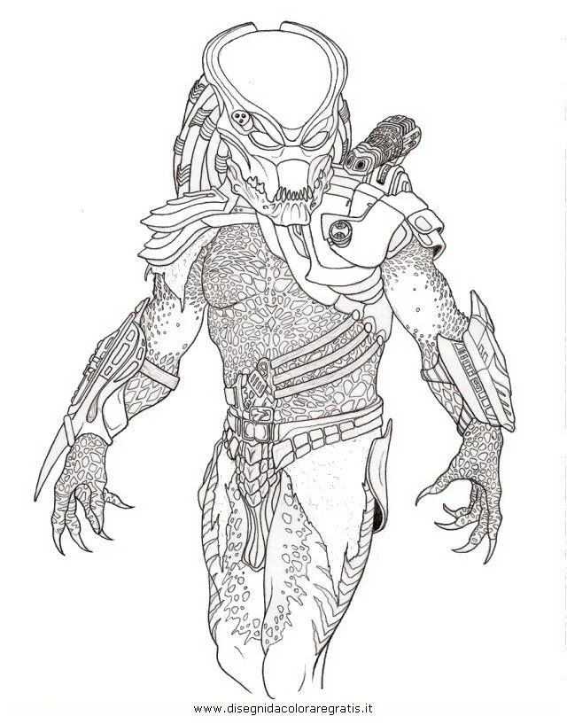 Çocuklar İçin Predator Boyama Sayfaları 