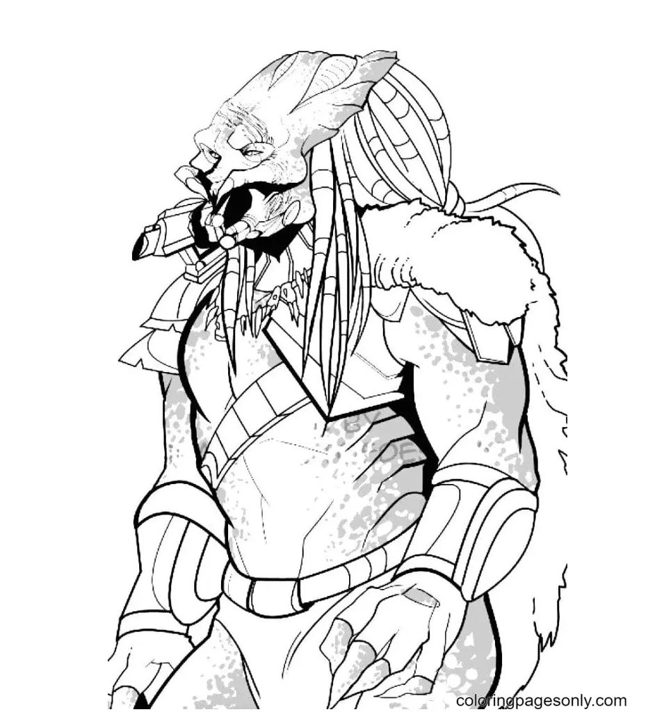 Çocuklar İçin Predator Boyama Sayfaları 