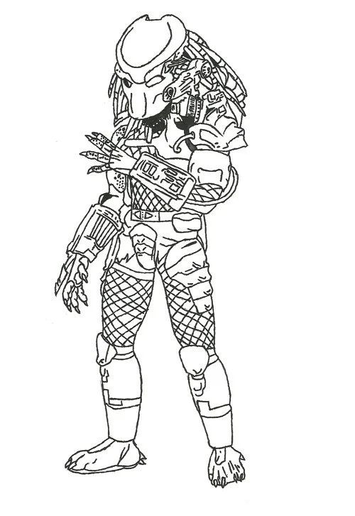 Çocuklar İçin Predator Boyama Sayfaları 