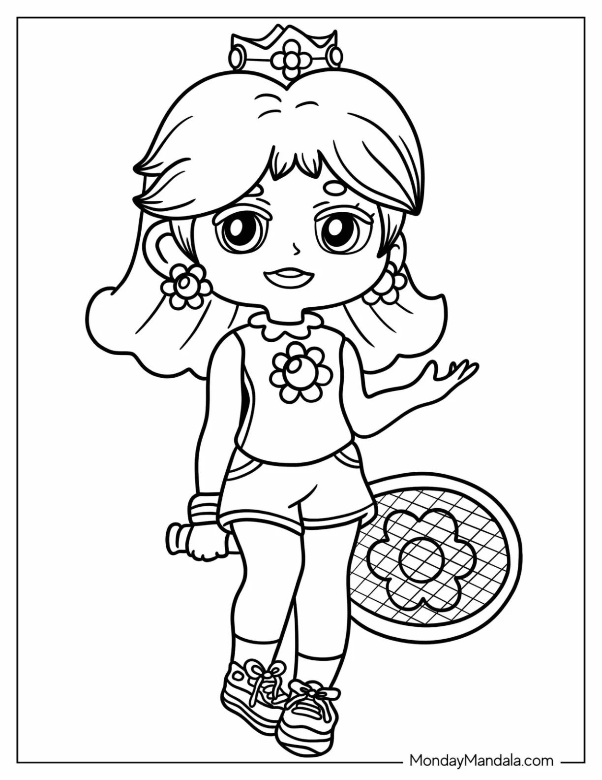Çocuklar İçin Prences Daisy Boyama Sayfaları 