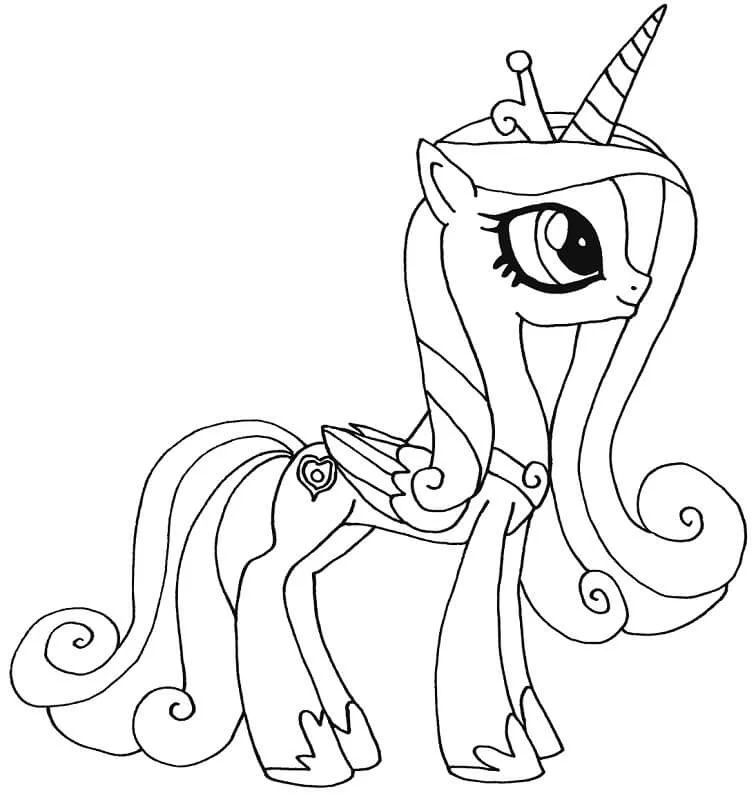 Çocuklar İçin Princess Celestia Boyama Sayfaları 