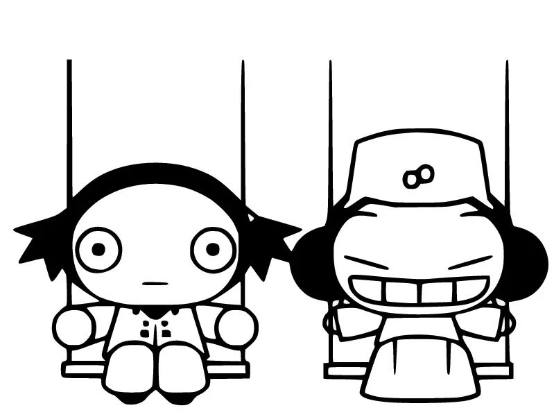 Çocuklar İçin Pucca Boyama Sayfaları 