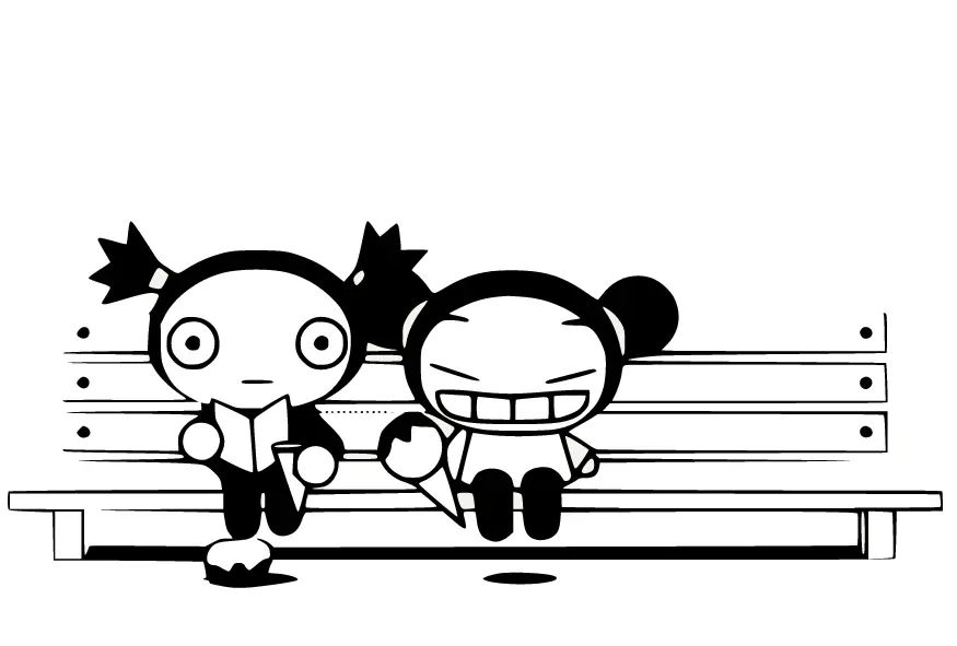Çocuklar İçin Pucca Boyama Sayfaları 