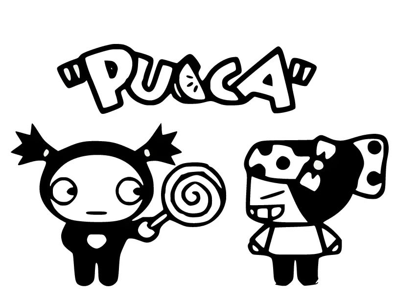 Çocuklar İçin Pucca Boyama Sayfaları 