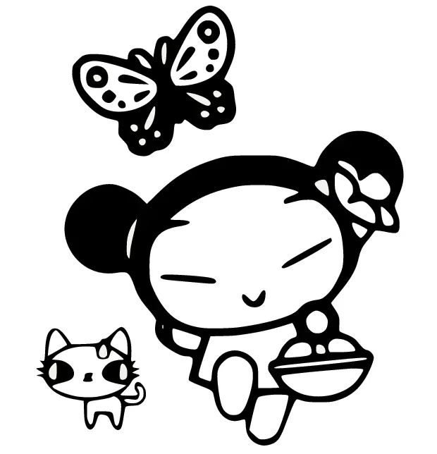 Çocuklar İçin Pucca Boyama Sayfaları 