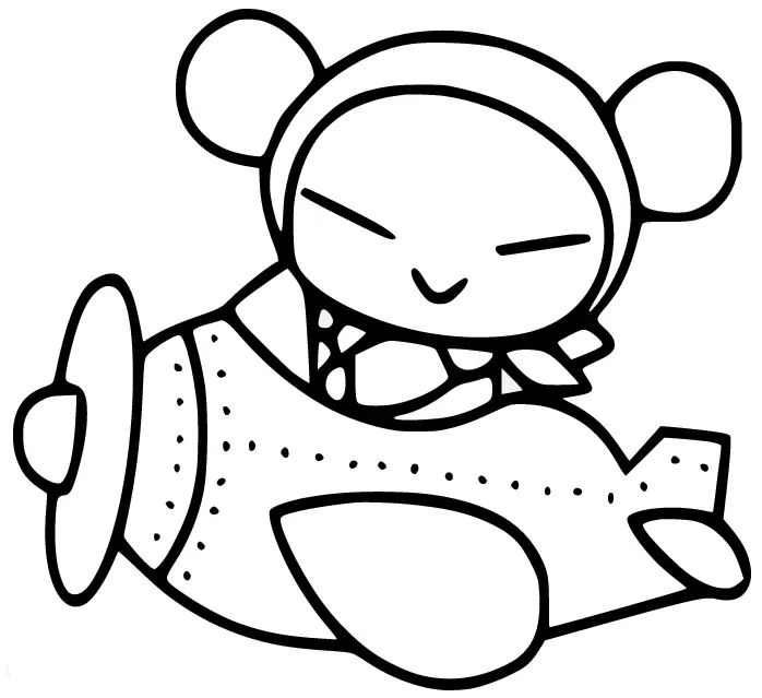 Çocuklar İçin Pucca Boyama Sayfaları 