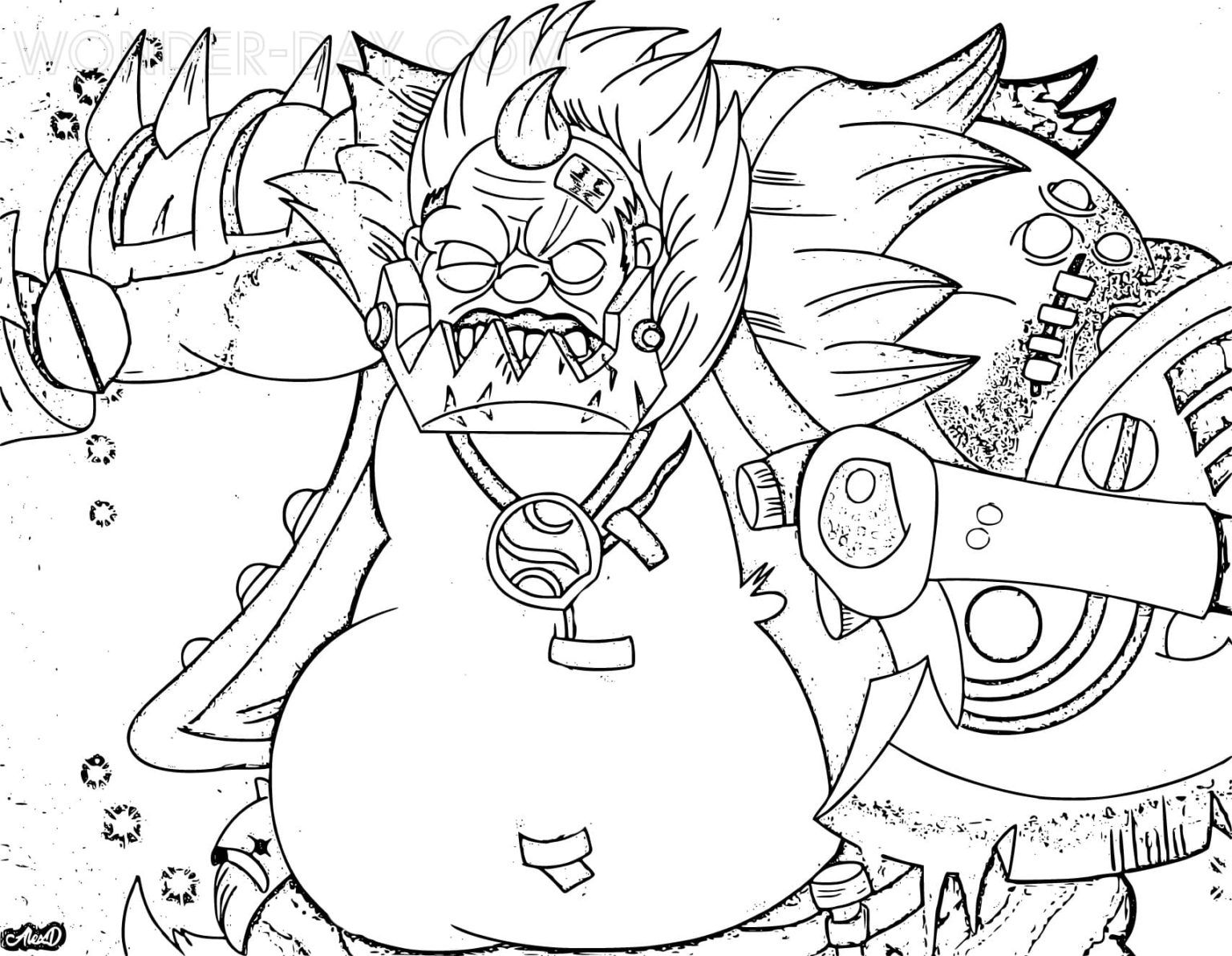 Çocuklar İçin Pudge Boyama Sayfaları 