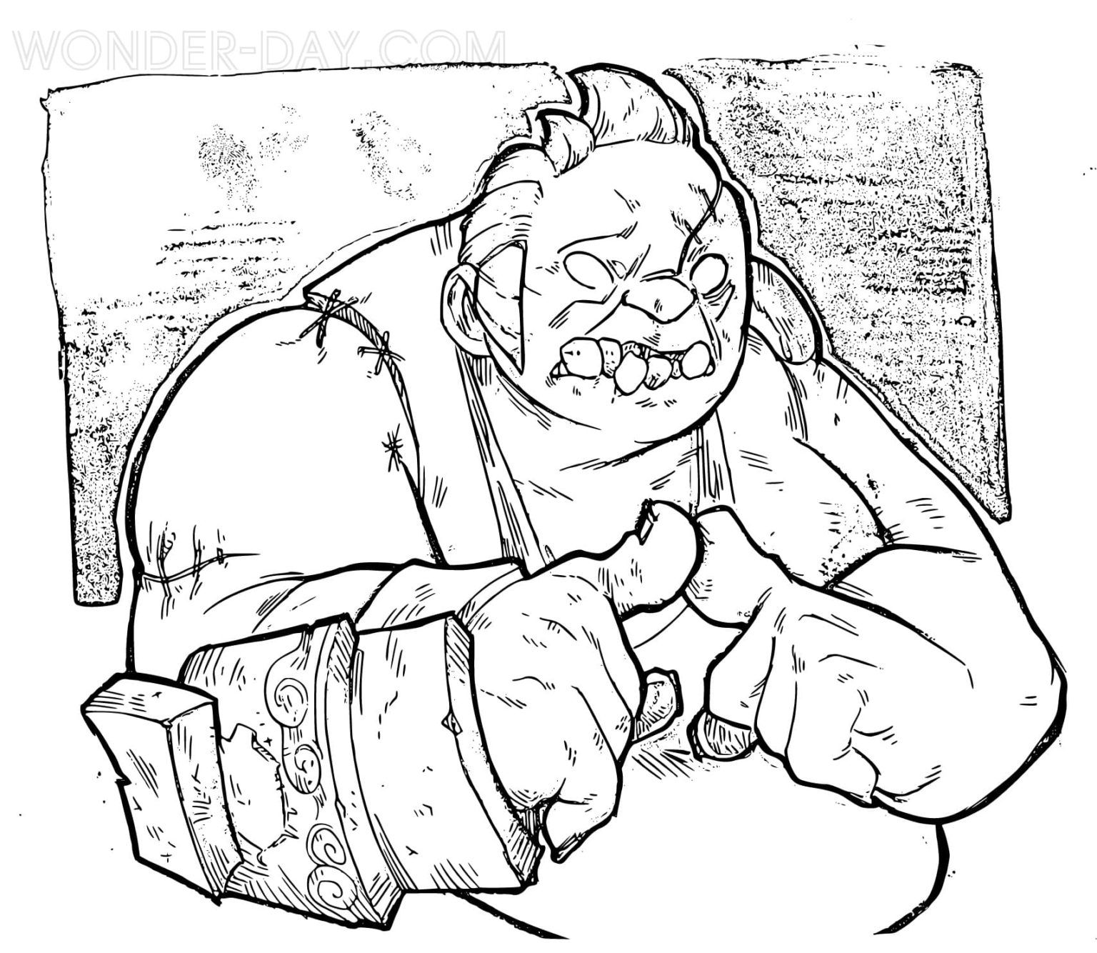 Çocuklar İçin Pudge Boyama Sayfaları 