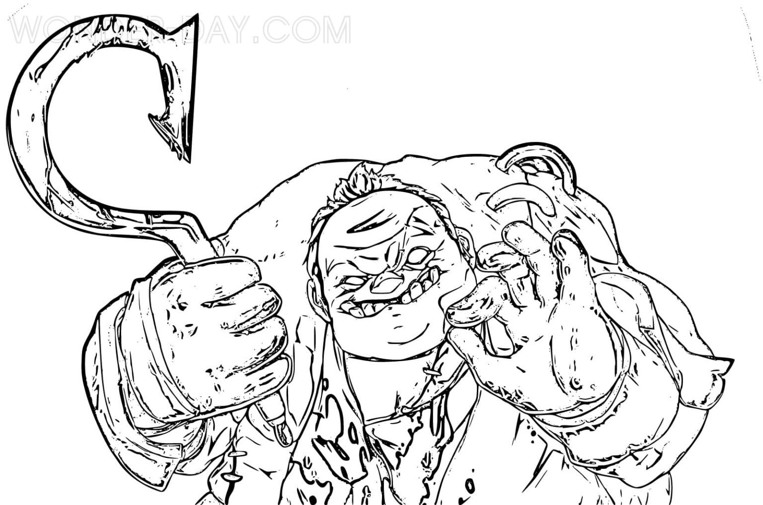 Çocuklar İçin Pudge Boyama Sayfaları 